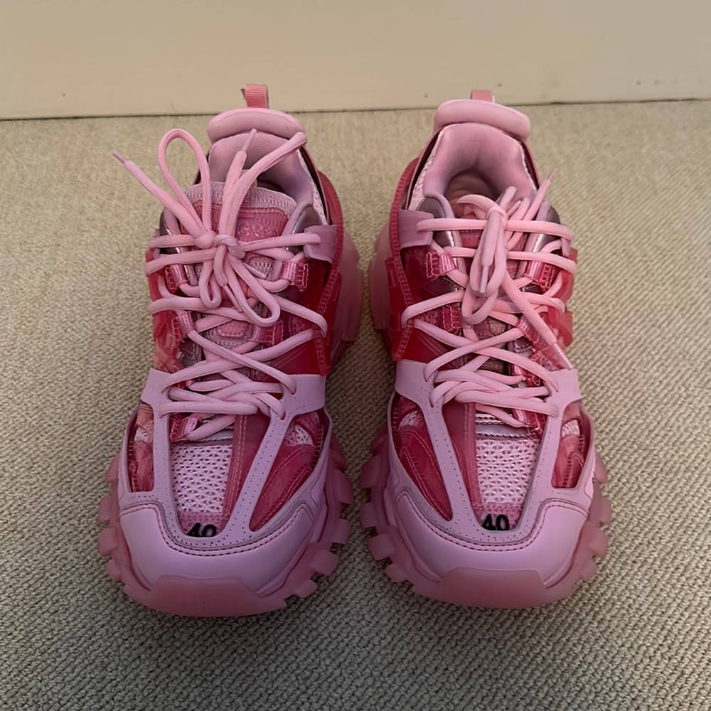 Pink Balenciaga Track Trainers